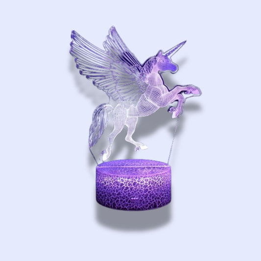 Lampe Veilleuse Licorne 16 color with remote