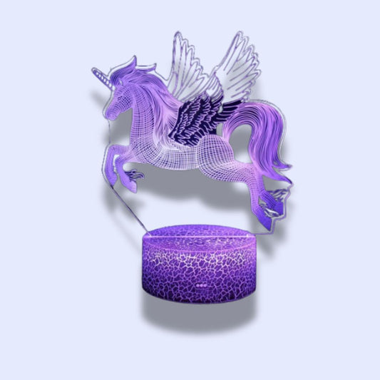 Veilleuse Licorne Arc-en-ciel 16 color with remote