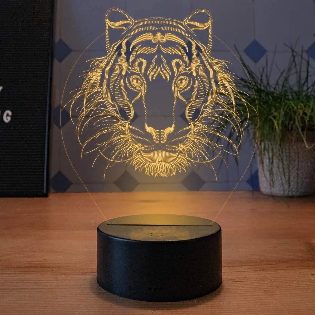 Veilleuse Lion Led 16 color with remote