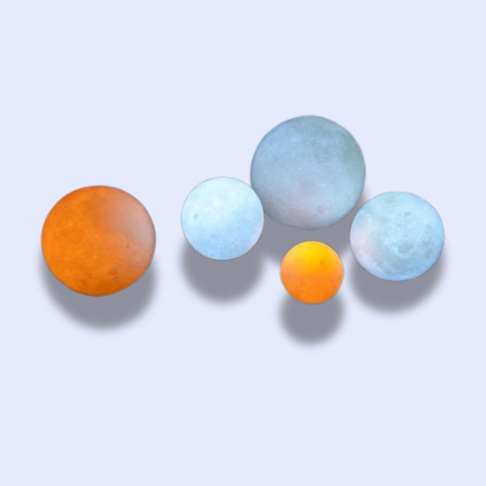 Veilleuse Lune 8cm / 16 Colors